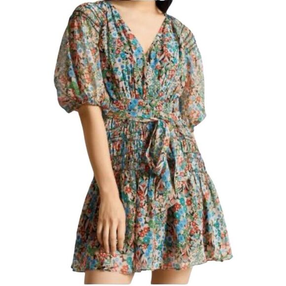 Ted Baker Dresses & Skirts - Ted Baker Tiania Smock Panel Wrap Mini Dress Size 2